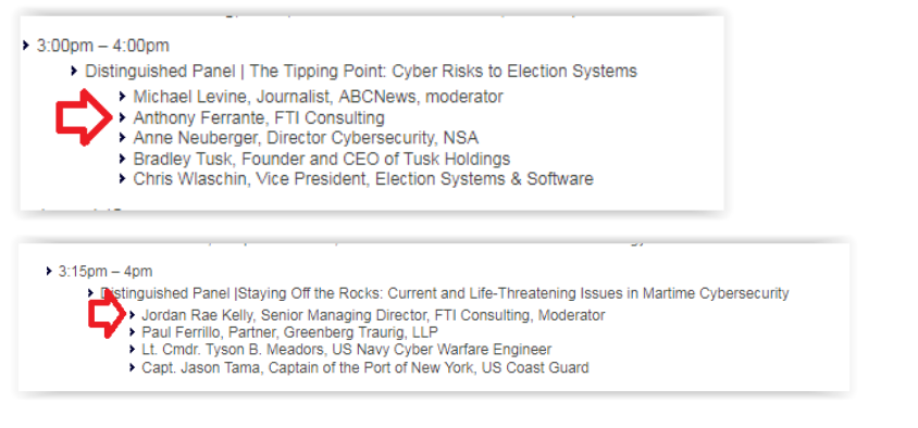 Click to enlarge Fordham cyber security conference