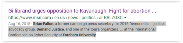 Click to enlarge NY Senator Gillibrand Fordham