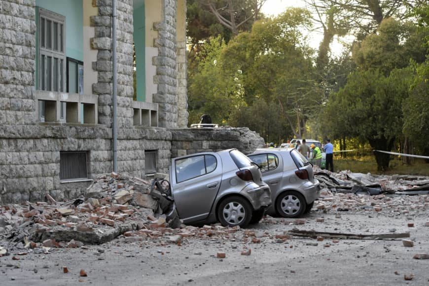 Click to enlarge Albania earthquake