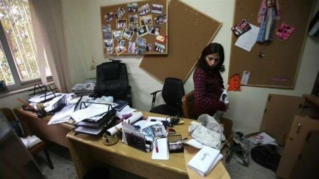 Click to enlarge IDF raid prisoner support group office Addameer