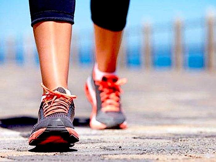 Feet walking
