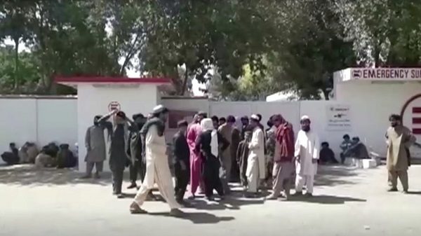 Relatives of a wedding party victims