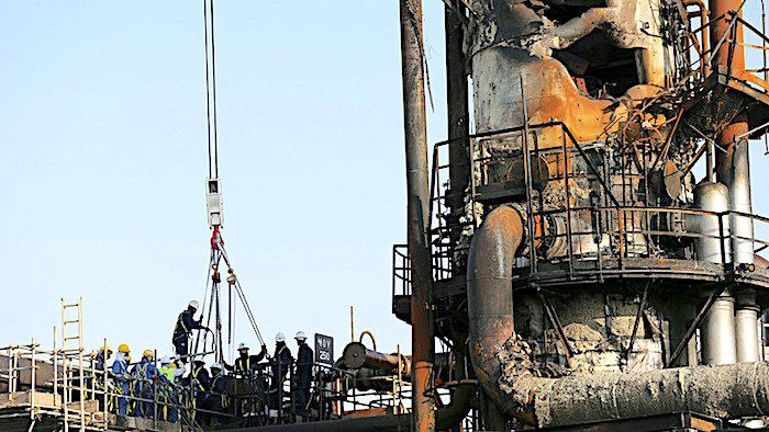Click to enlarge Aramco facility