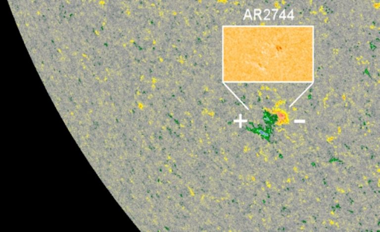 Click to enlarge Sun spot
