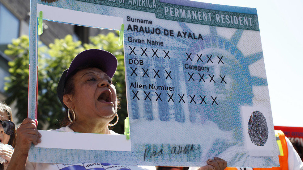 Click to enlarge woman green card