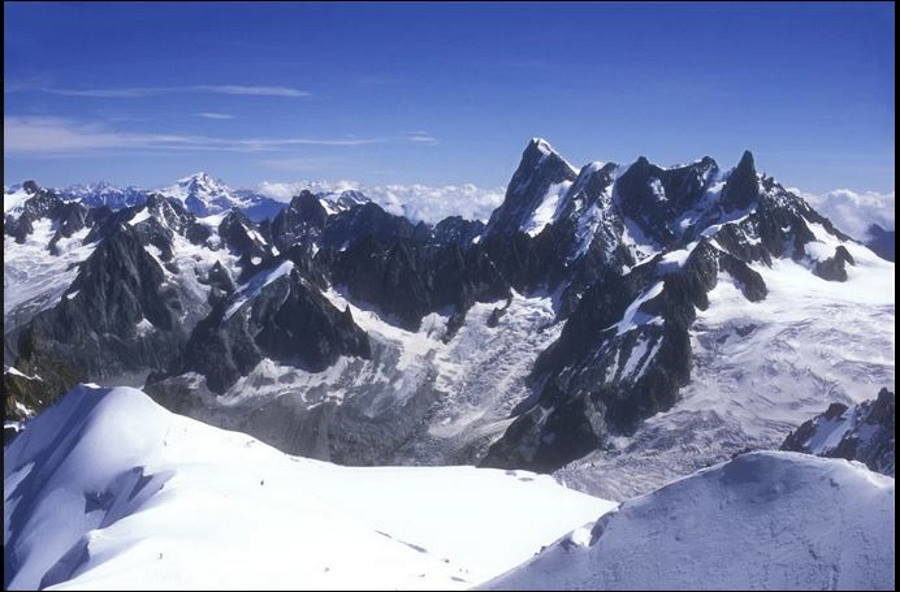 Click to enlarge Mont blanc moutain range