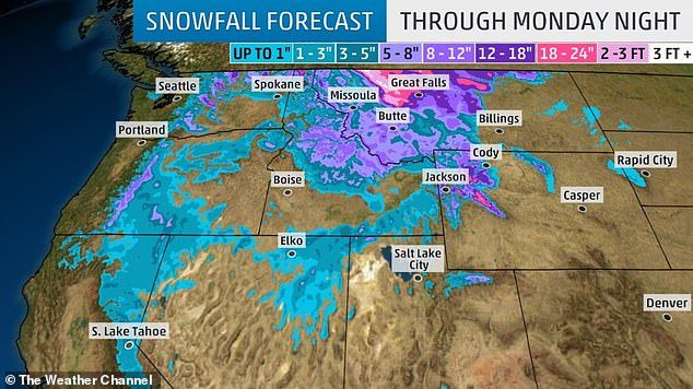 US snow forecast