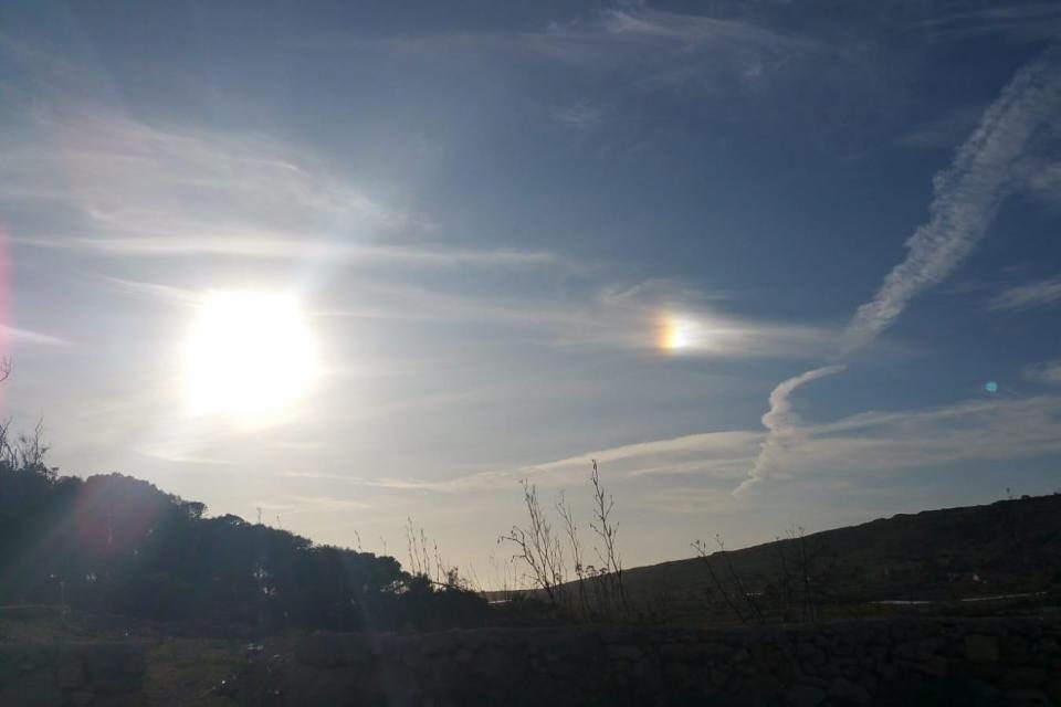 Sundog over Malta