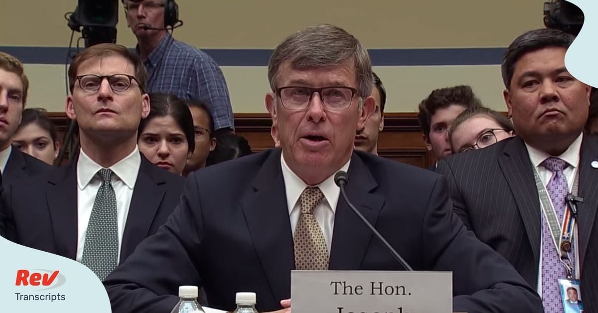 Click to enlarge Joseph Maguire DNI whistleblower memo
