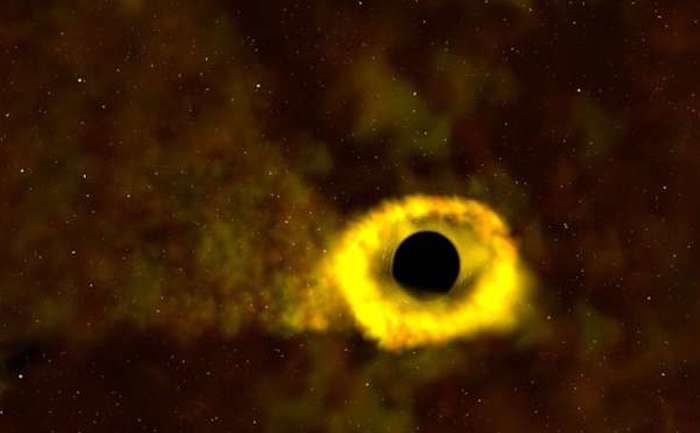 accretion disk around black hole