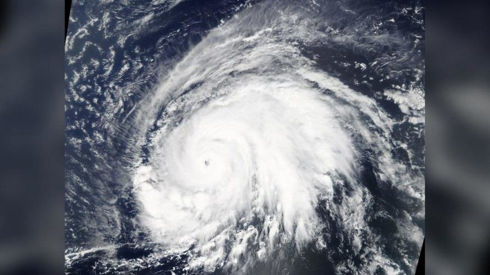 A satellite image of Lorenzo taken September 26, 2019