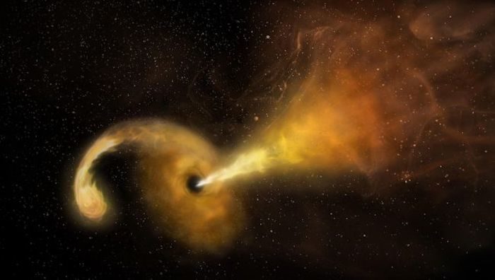 star near black hole