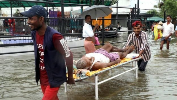 Click to enlarge The floods have disrupted normal life