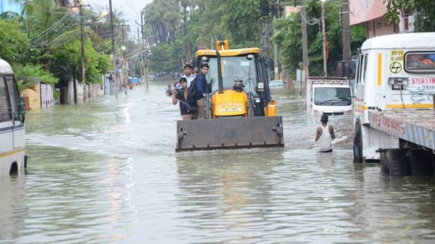 Click to enlarge Officials have said the area received an 'unexpected amount of rain'