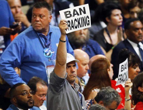 Click to enlarge Fracking protest