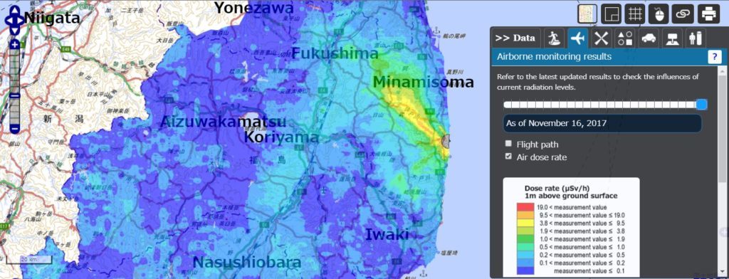 Radiation levels in 2017