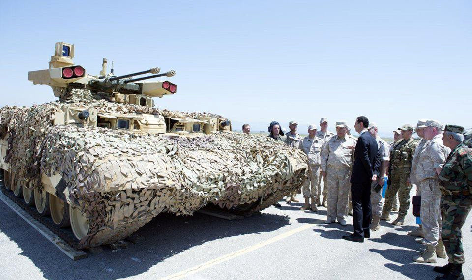 Click to enlarge assad visit Hmeymim russia syria