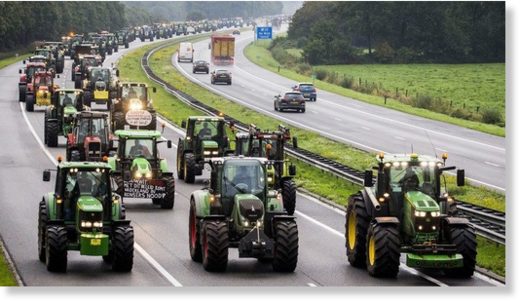 TRACTOR NETHERLANDS PROTEST