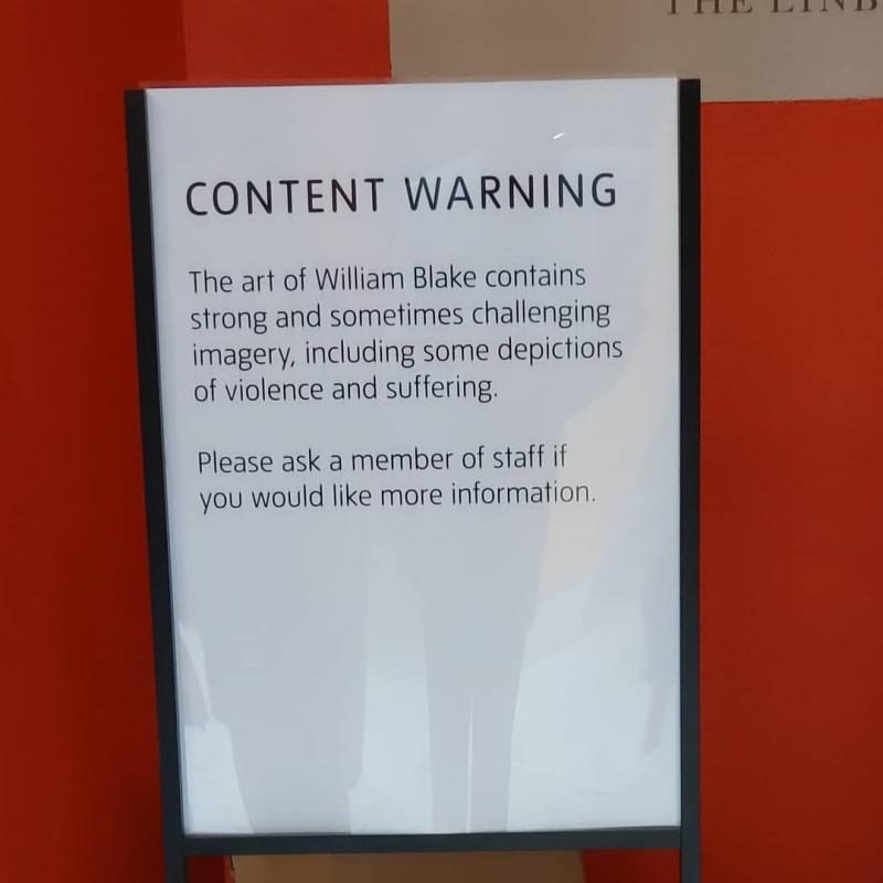 trigger warning william blake tate museum art