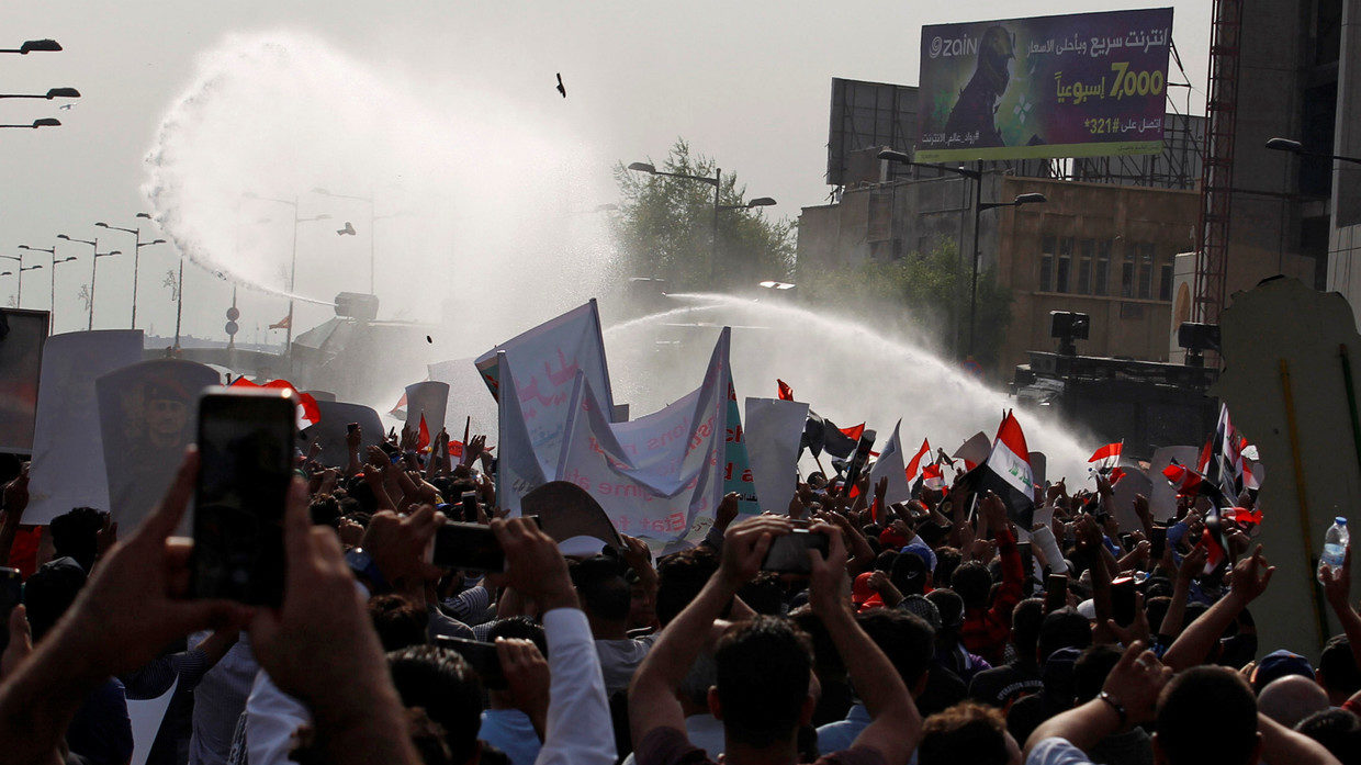 protests iraq green zone baghdad