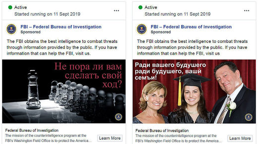 Fail! FBI seeks to recruit 'Russian spies' with awkward, inept Facebook ads