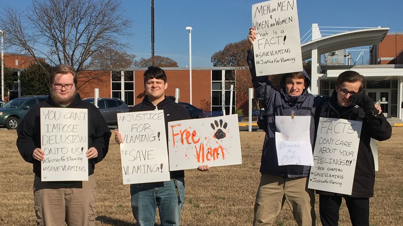 Click to enlarge walkout student support teacher pronouns