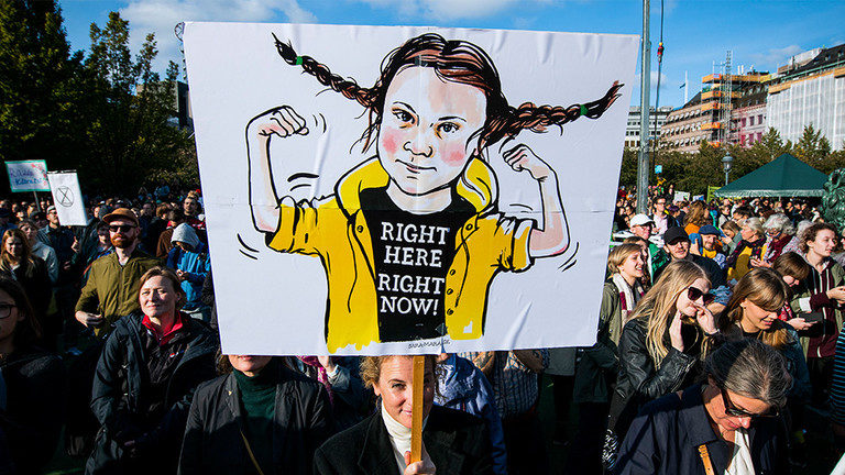 Click to enlarge Greta Thunberg cartoon