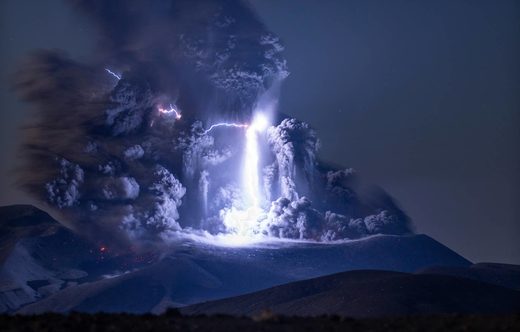 Click to enlarge Ebeko Volcano