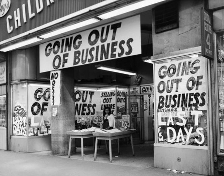 depression out of business