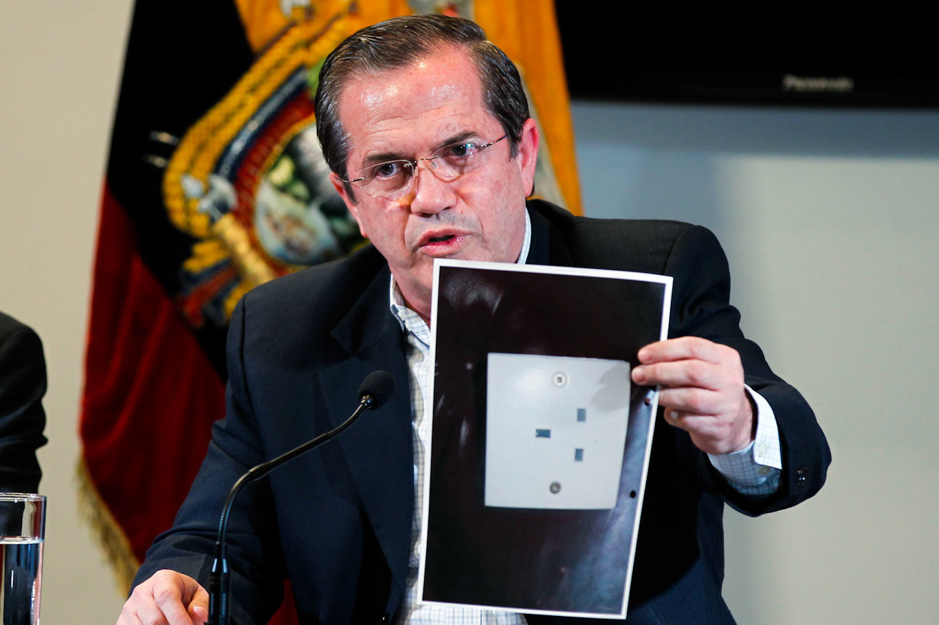 Click to enlarge Ecuador Foreign Minister Ricardo Patino Assange