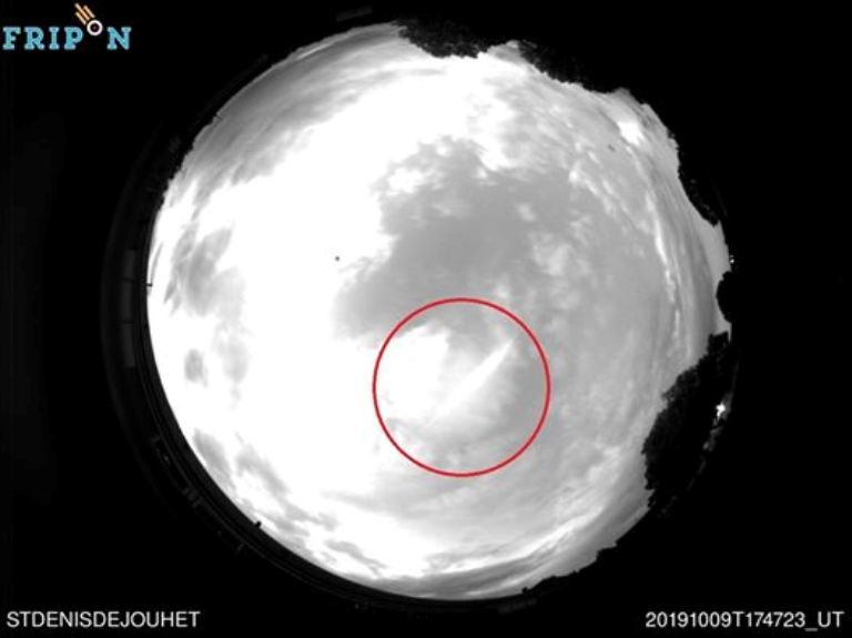 Meteor fireball over France