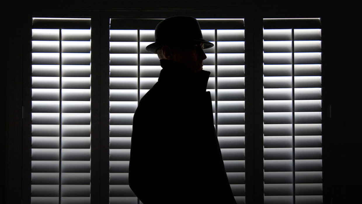 spy silouette graphic