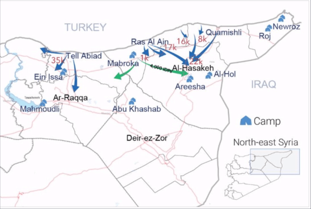 Click to enlarge northeast syria