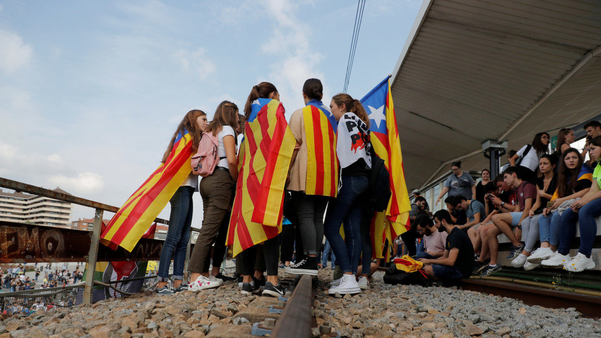 Catalan separatist protest