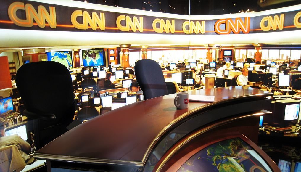 Click to enlarge CNN newsroom