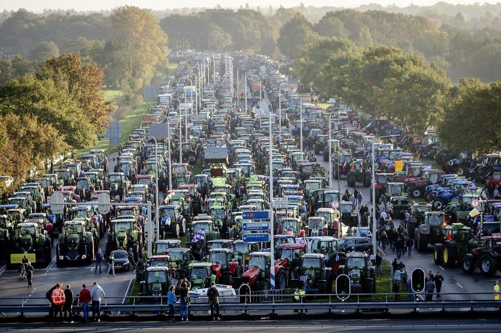 protests farmers holland