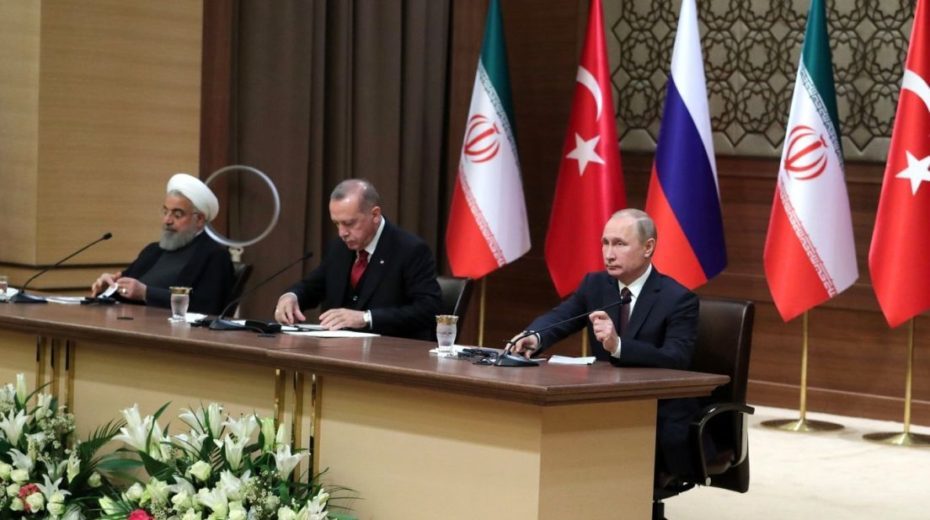 Rouhani, Erdogan, Putin sochi talks syria
