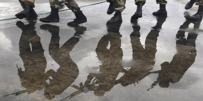 Soldier feet