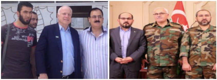 ohn McCain with then-FSA chief Salim Idriss