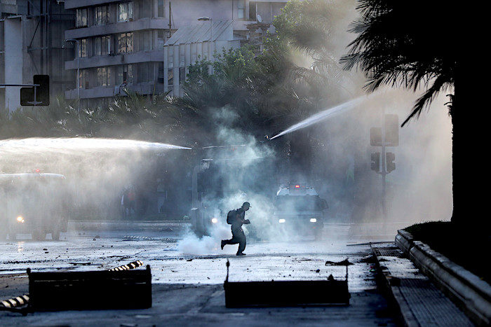 water cannons