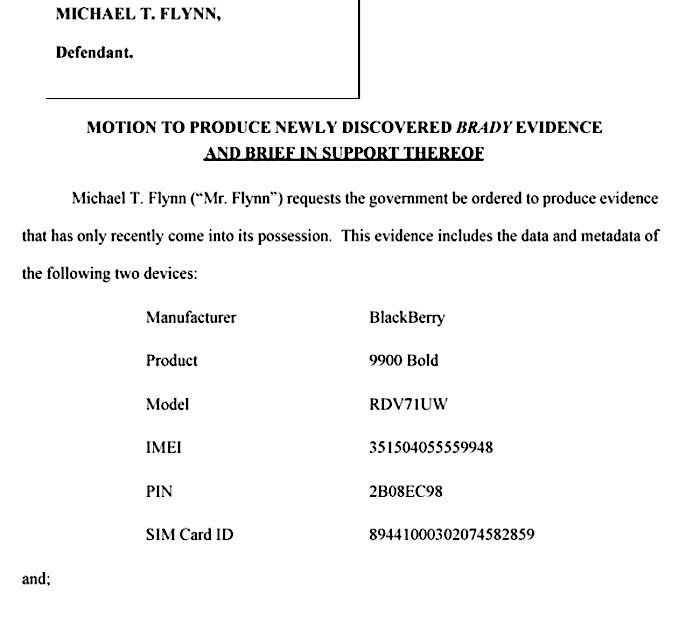 Click to enlarge Flynn document