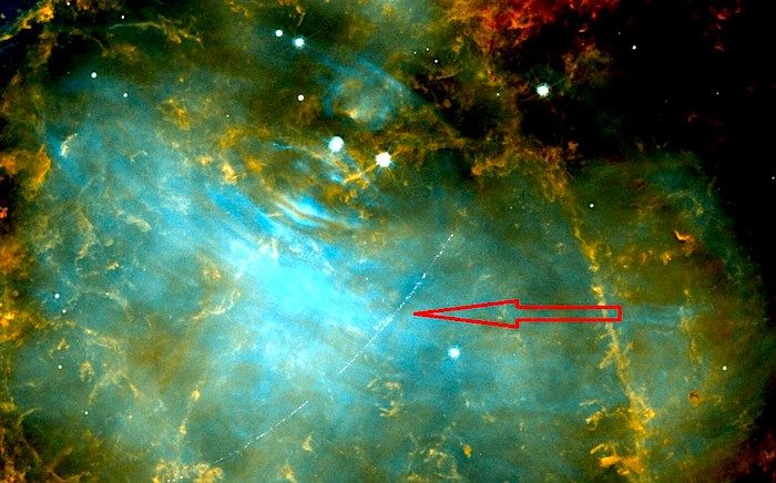 Click to enlarge asteroid Crab Nebula