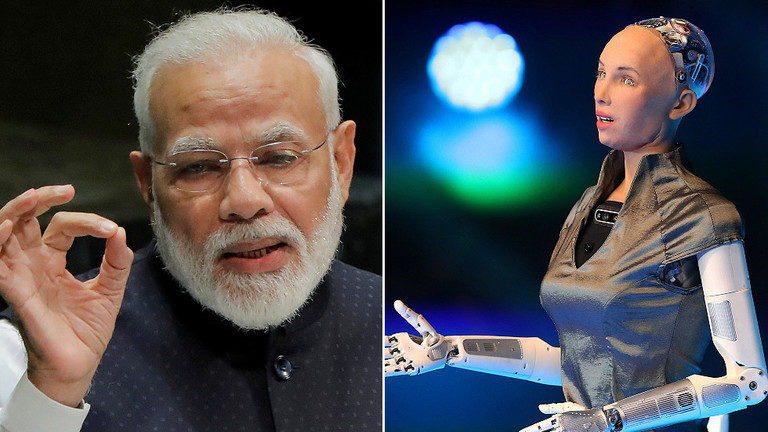 Click to enlarge modi and a robot