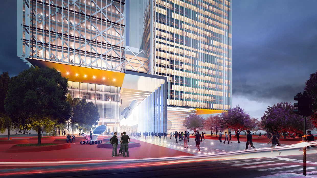 new Russia space center artist concept