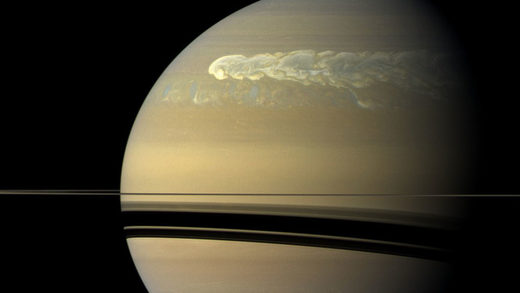 Saturn storms