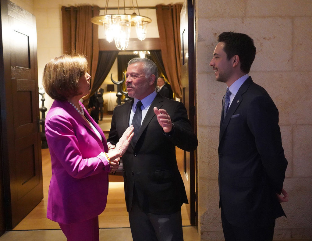 Click to enlarge King Abdullah Pelosi