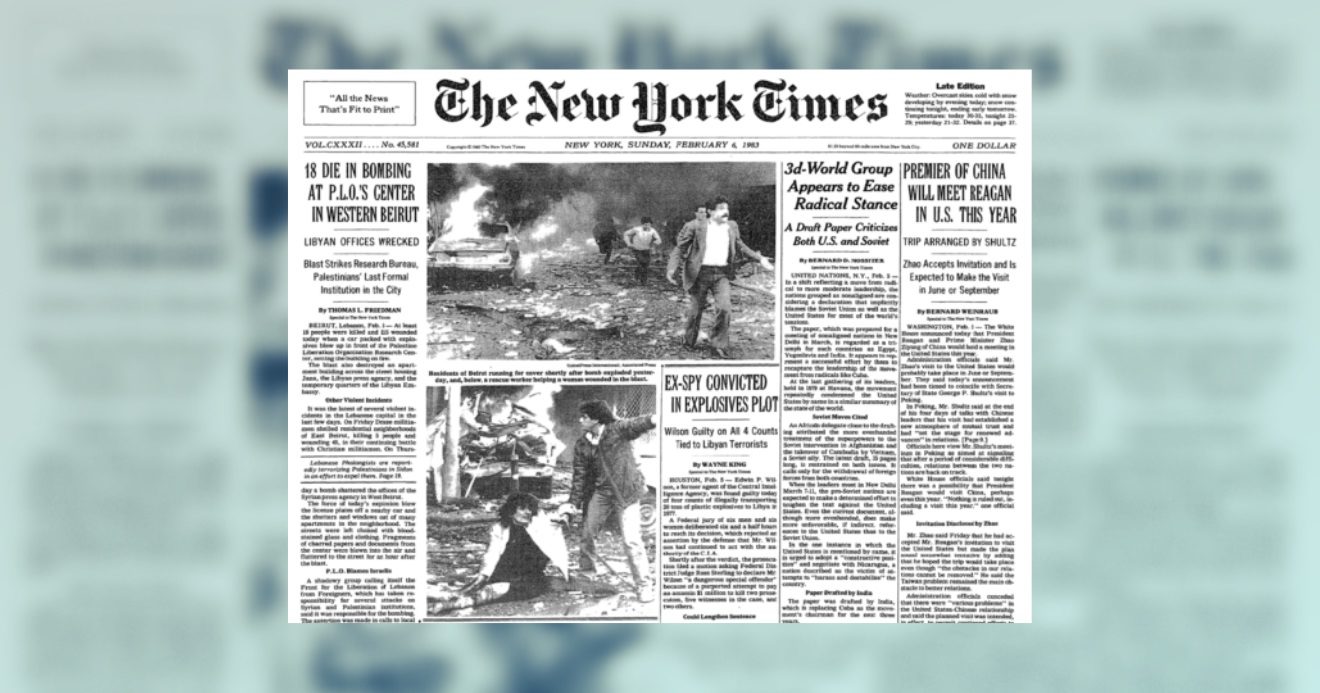 New York Times in 1983