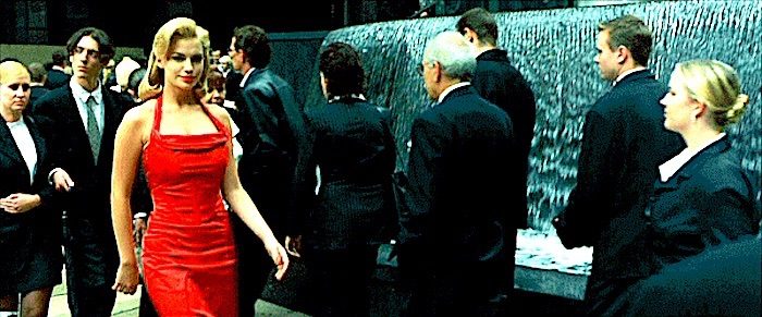 woman in red