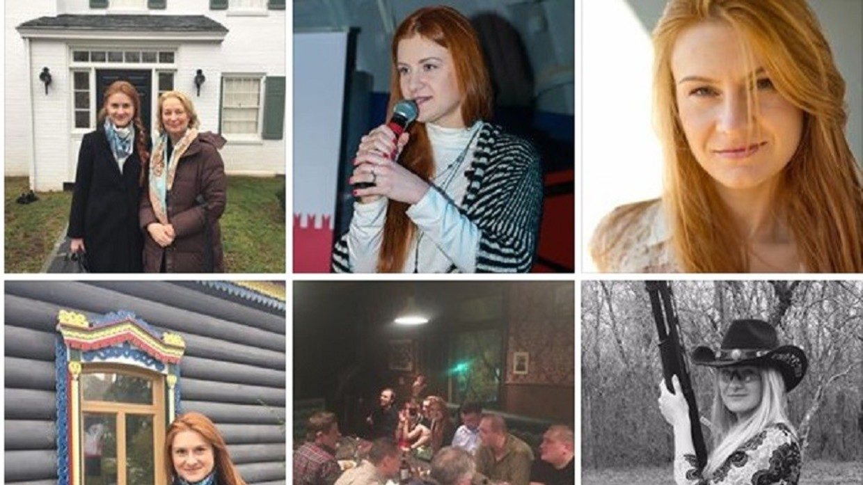 maria butina social media collage