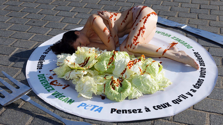 Click to enlarge vegan activist